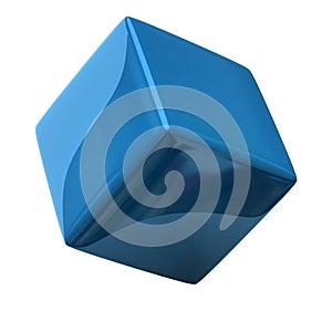Blue cube 3d