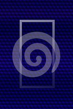 Blue cube geometric pattern abstract background, brochure poster