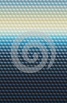 Blue cube geometric pattern abstract background  modern seamless