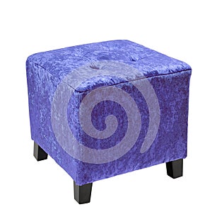 Blue cube Pouffe