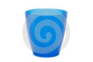 Blue cup.