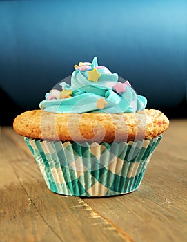 Blue cupcake