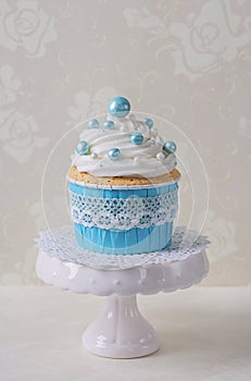 Blue cupcake