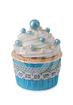 Blue cupcake