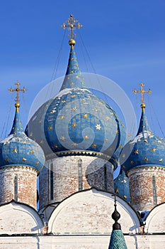 Blue cupola of the Nativity cathedral