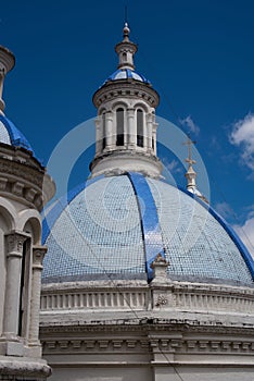 Blue Cupolas of the New Cathedral n Cuenca