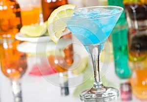 Blue Curacao cocktail