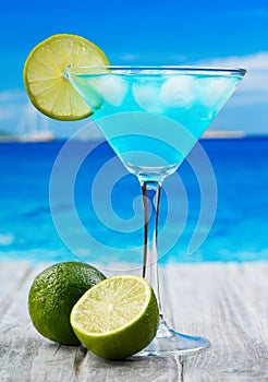 Blue Curacao cocktail