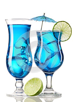 Blue Curacao cocktails