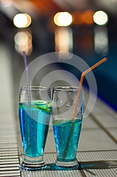 Blue Curacao cocktails
