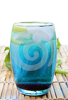 Blue curacao drink