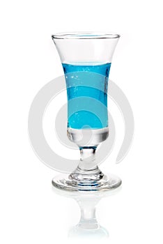 Blue curacao liqueur