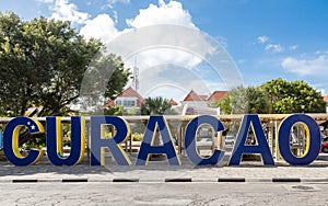 Blue Curacao Sign photo