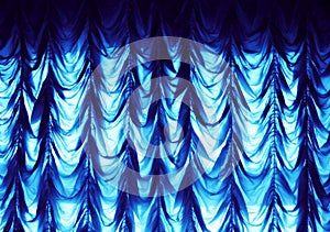 Blue curtain