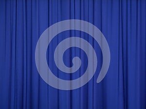 Blue curtain