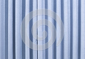 A blue curtain