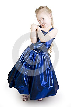 Blue curtsy Princess.