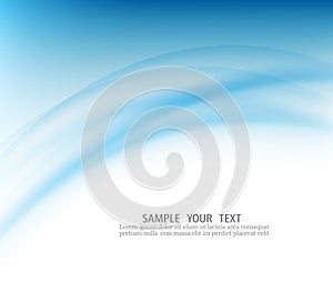 Blue curve abstract background