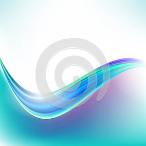 Blue curve abstract background vector illustration eps10