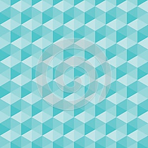 Blue, cyan triangle, pattern Seamless vector design Abstract