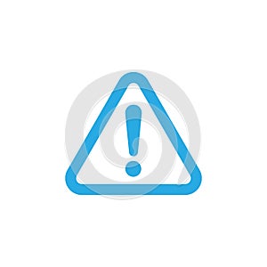 blue Danger sign vector icon