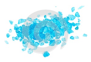 Blue dead sea salt heap