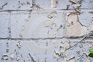 Blue Decayed Brick Stone Wall Texture