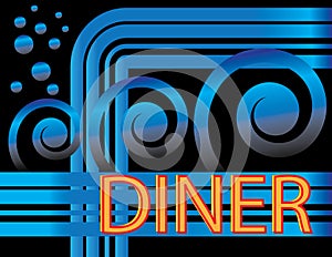 Blue Deco Diner
