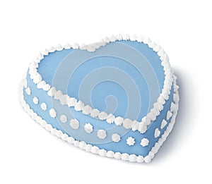 Blue decorated cake