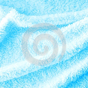 Blue delicate soft  background of plush fabric