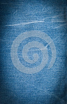 Blue denim background of rough cloth