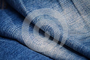 Blue denim jean texture for background