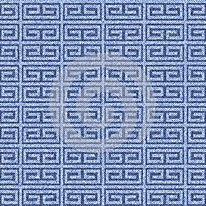 Blue denim jeans pattern. Seamless texture ornament. Graphic Fashion print