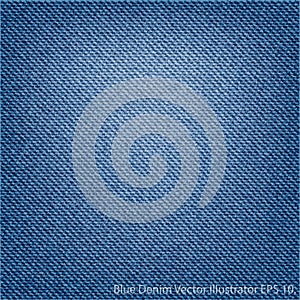 Blue Denim Texture Background, Vector Illustrator EPS.10