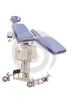 Blue dental chair