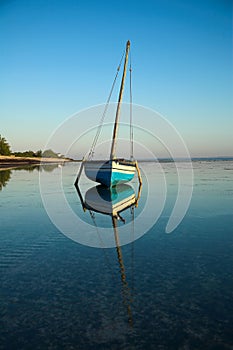 Blue Dhow Sailing Boat