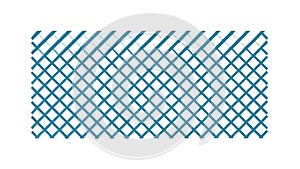 Blue Diagonal Grid Pattern Modern Geometric Background Vector, vector design Generative AI