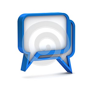 Blue dialog icon