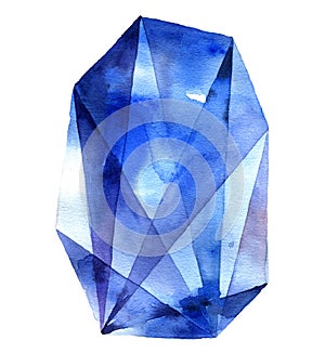 Blue diamond crystal