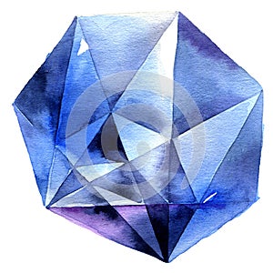 Blue diamond crystal