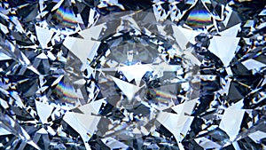 Blue diamond dispersion footage. Fancy color diamond crystal gem background photo