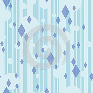 Blue diamond geometric pattern