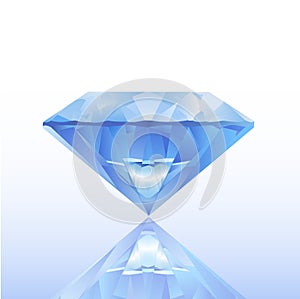 Blue diamond illustration