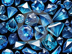 blue diamond. jewelry as background