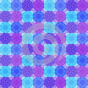 Blue diamond triangles mosaic background