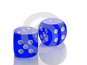 Blue dice