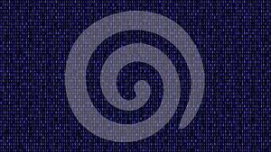 Blue digital binary code background