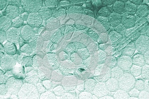 Blue dirty polystyrene foam background