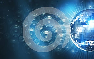 Blue Disco Background