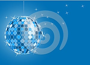 Blue disco ball